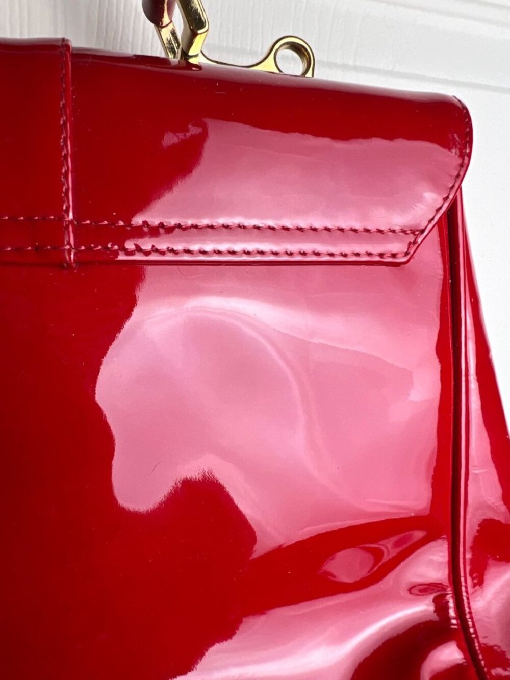 Massimo Zardi Italian Patent Leather Bag - Picture 4 of 15